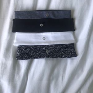 Four Luululemon headbands